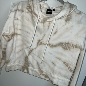 Mono B Beige Tie-Dye Cowl Neck Sweater